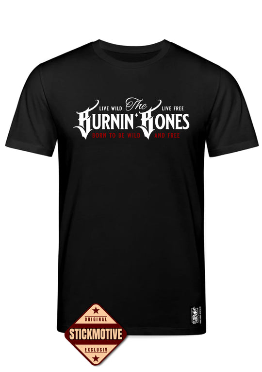 T-Shirt Men BB22 - Burnin' Bones B/WR