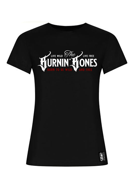 T-Shirt Women BB22 - Burnin' Bones B/WR