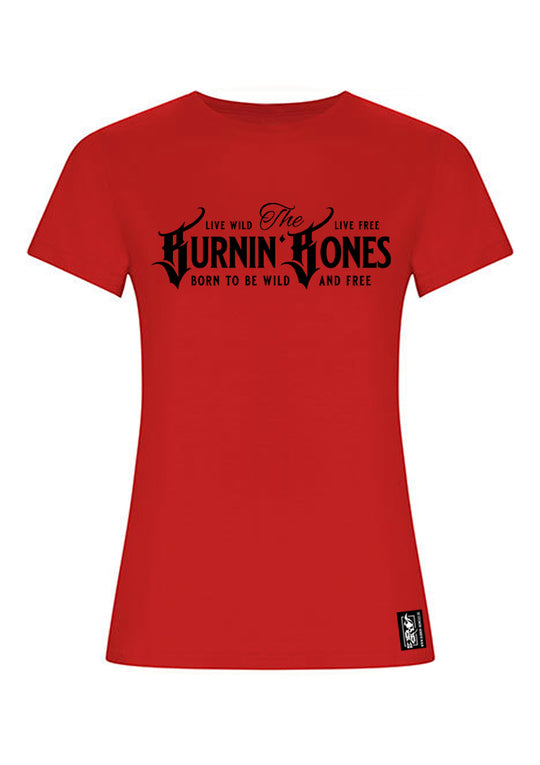 T-Shirt Women BB22 - Burnin' Bones R/B