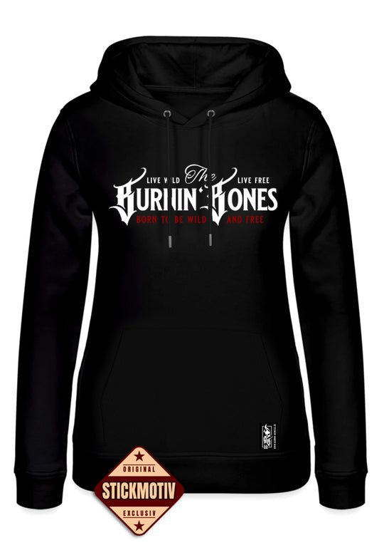 Hoodie Women BB22 Classic - Burnin' Bones B/WR