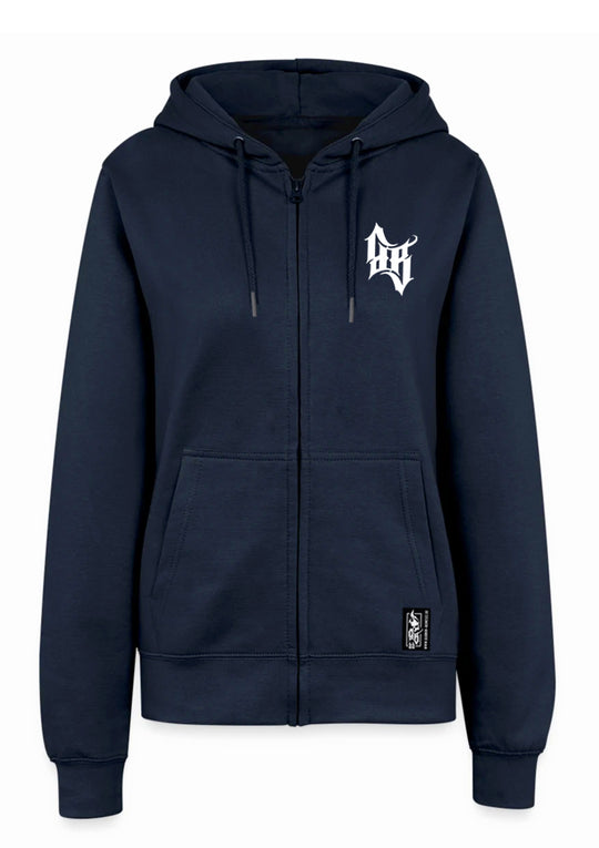 Hoodie-Jacke Women BB22 Heavy - Skull Bones N/W
