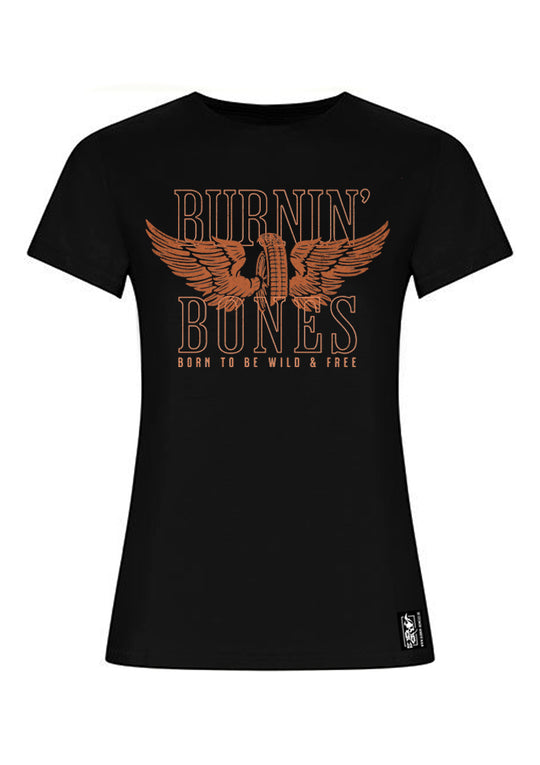 T-Shirt Women BB22 - Flying Wheel B/R