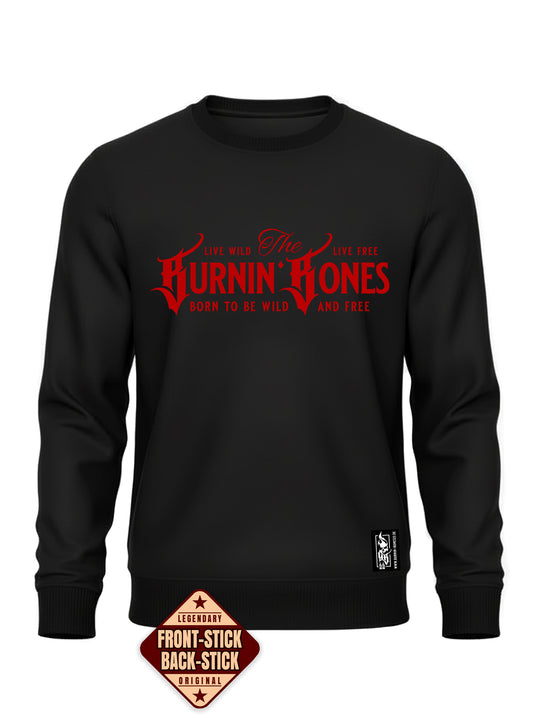 Crewneck Men BB22 Classic - Burnin' Bones B/R