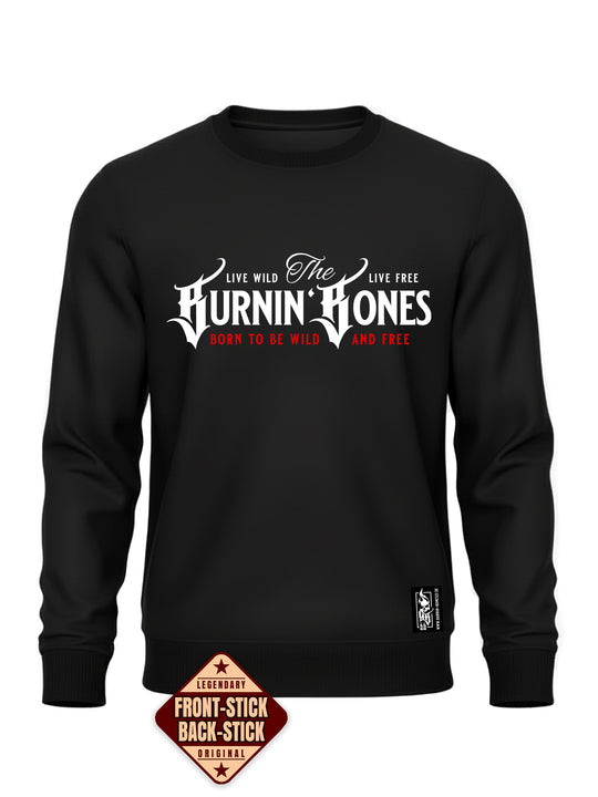 Crewneck Men BB22 Classic - Burnin' Bones B/WR