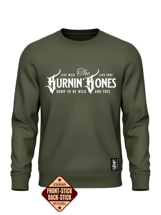 Crewneck Men BB22 Classic - Burnin' Bones K/W