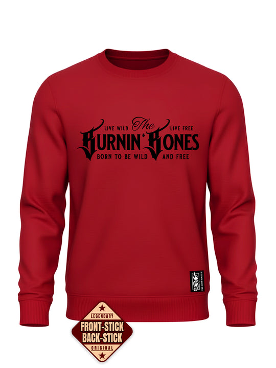 Crewneck Men BB22 Classic - Burnin' Bones R/B