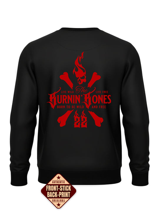 Crewneck Men BB22 Classic - Skull Bones B/R