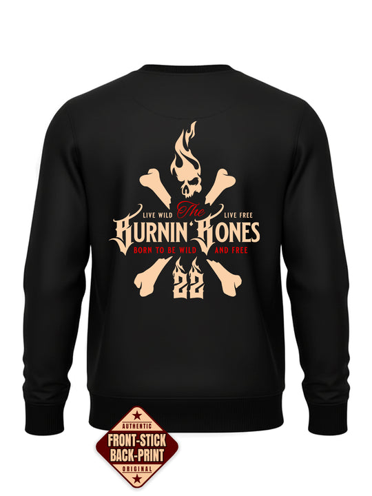 Crewneck Men BB22 Classic - Skull Bones B/RDR