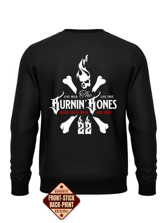 Crewneck Men BB22 Classic - Skull Bones B/WR