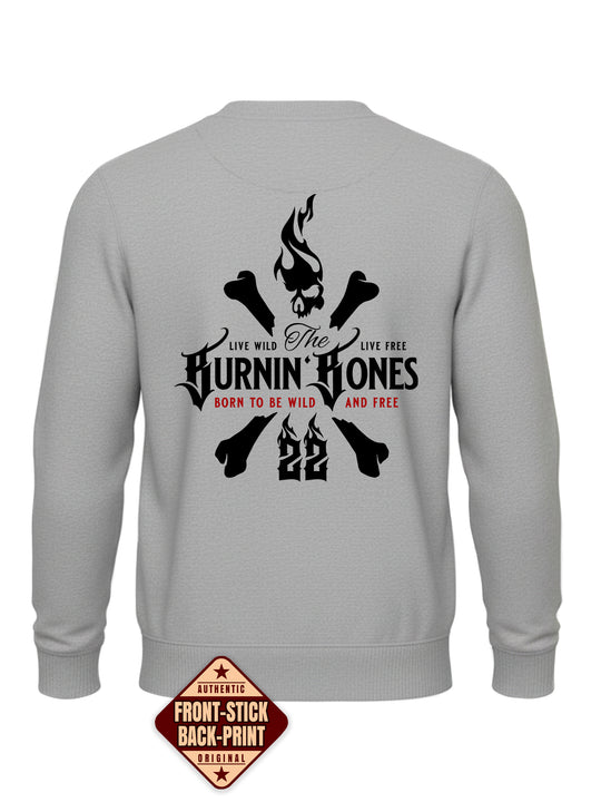 Crewneck Men BB22 Classic - Skull Bones G/BR