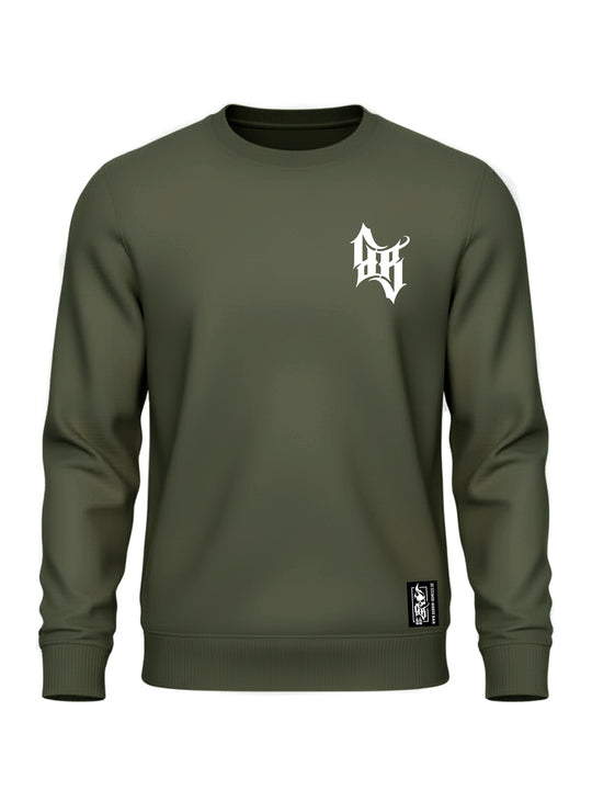 Crewneck Men BB22 Classic - Skull Bones K/W