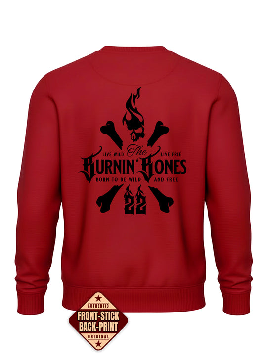 Crewneck Men BB22 Classic - Skull Bones R/B