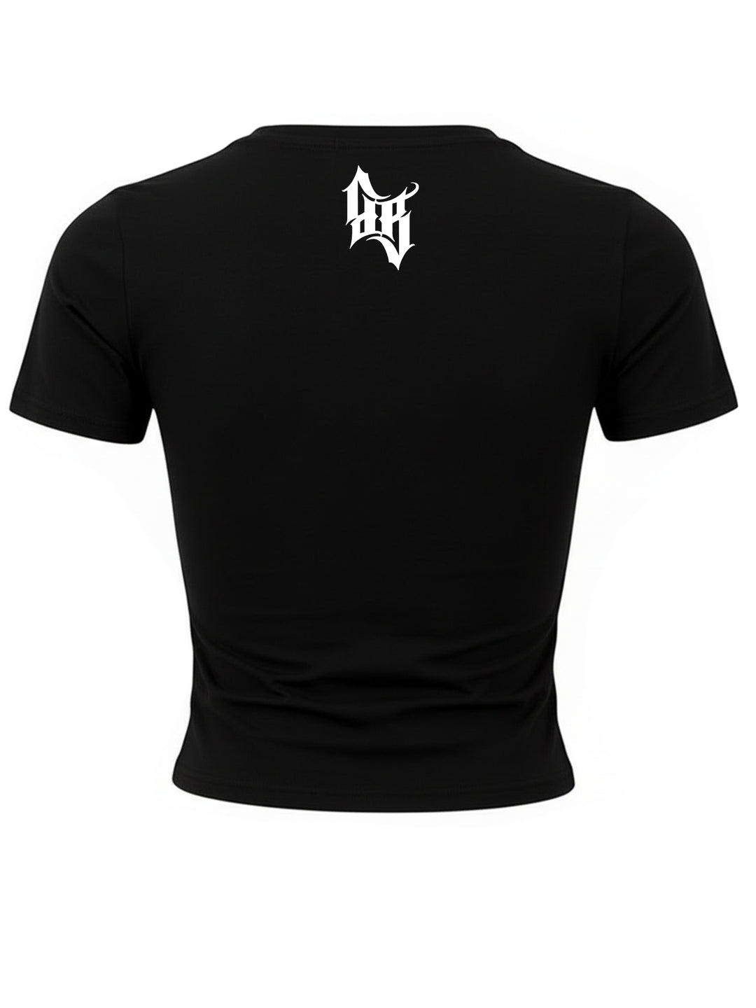 Cropped T-Shirt Women Burnin' Bones BR/W