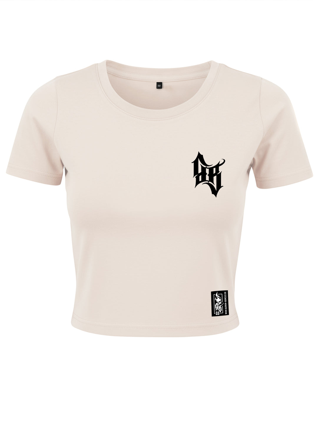 Cropped T-Shirt Women Skull Bones S/B