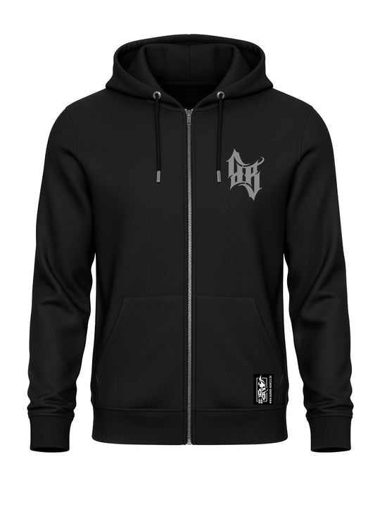 Hoodie-Jacke Men BB22 Heavy - Skull Bones B/GR