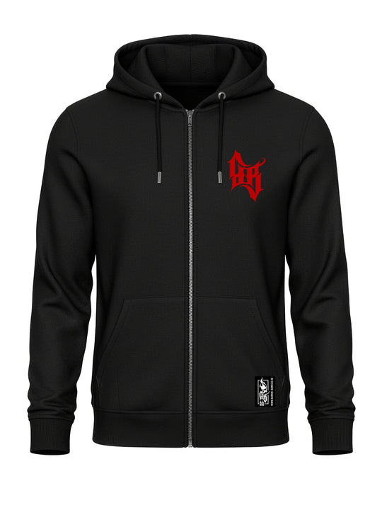 Hoodie-Jacke Men BB22 Heavy - Skull Bones B/R