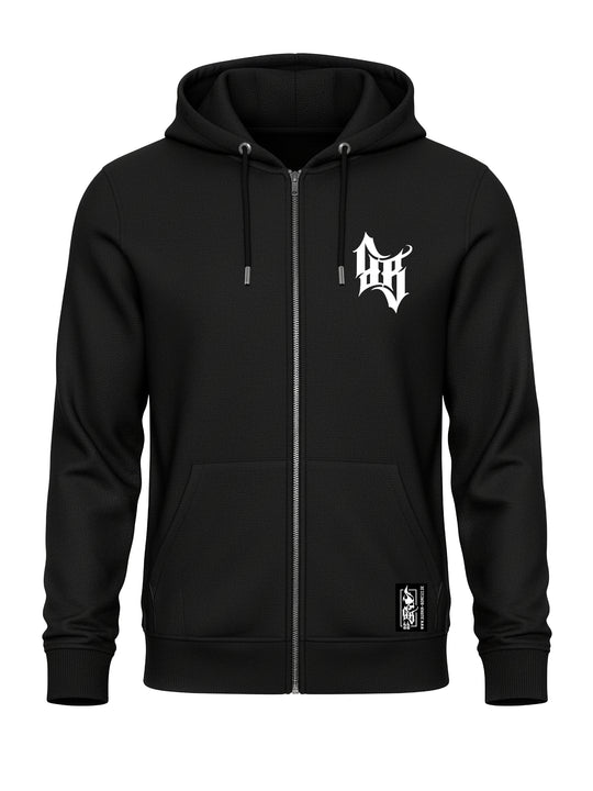 Hoodie-Jacke Men BB22 Heavy - Skull Bones B/WR