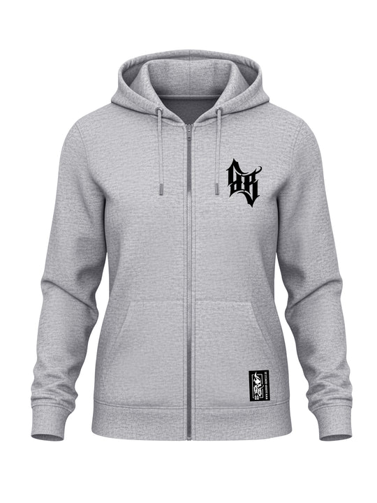 Hoodie-Jacke Women BB22 Heavy - Skull Bones G/BR