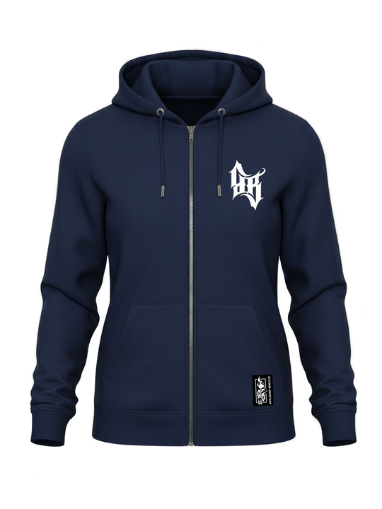 Hoodie-Jacke Women BB22 Heavy - Skull Bones N/W