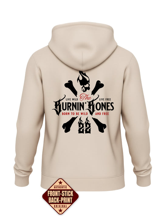 Hoodie-Jacke Women BB22 Heavy - Skull Bones S/RBR