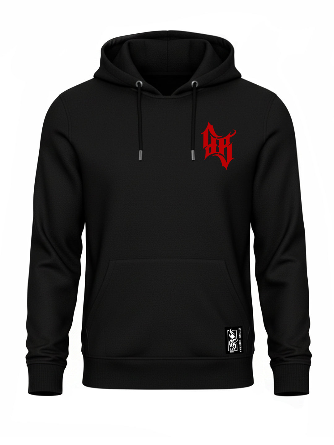 Hoodie Men BB22 Classic - Skull Bones B/R
