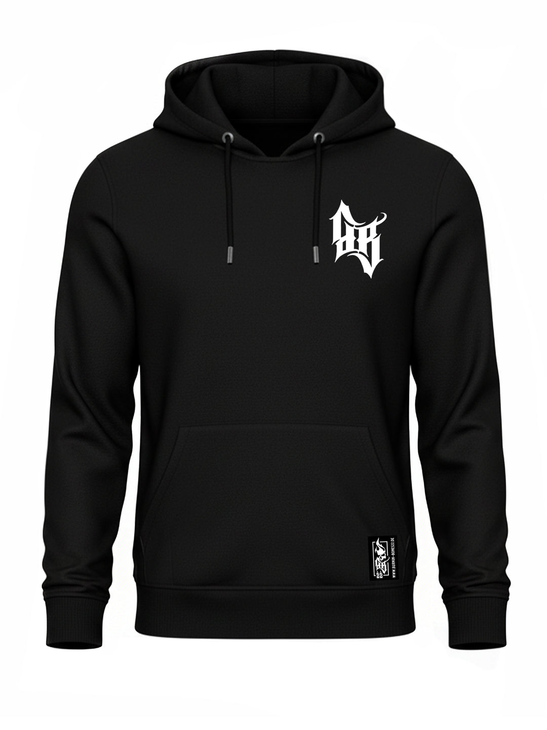 Hoodie Men BB22 Classic - Skull Bones B/WR