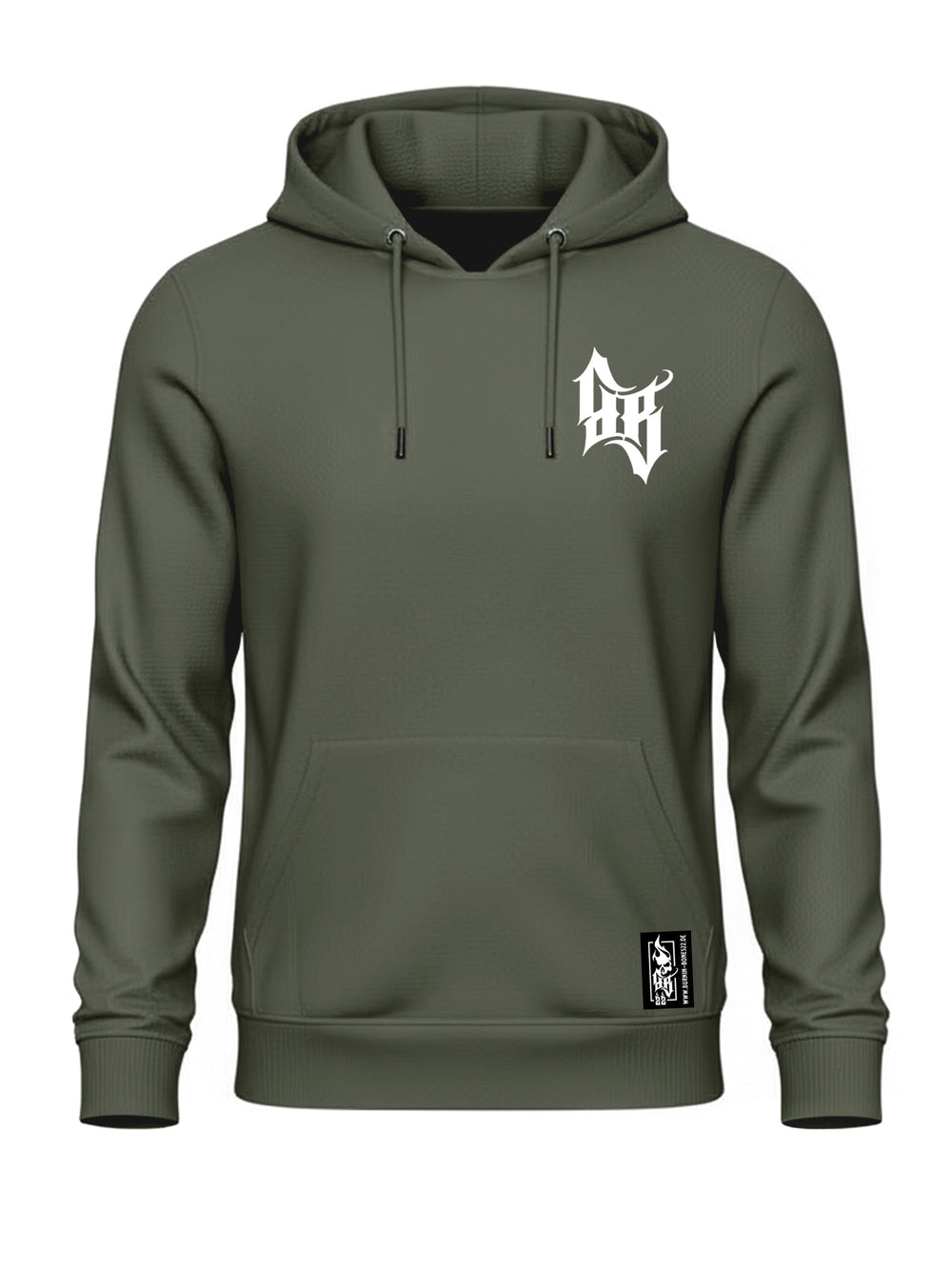 Hoodie Men BB22 Classic - Skull Bones K/W