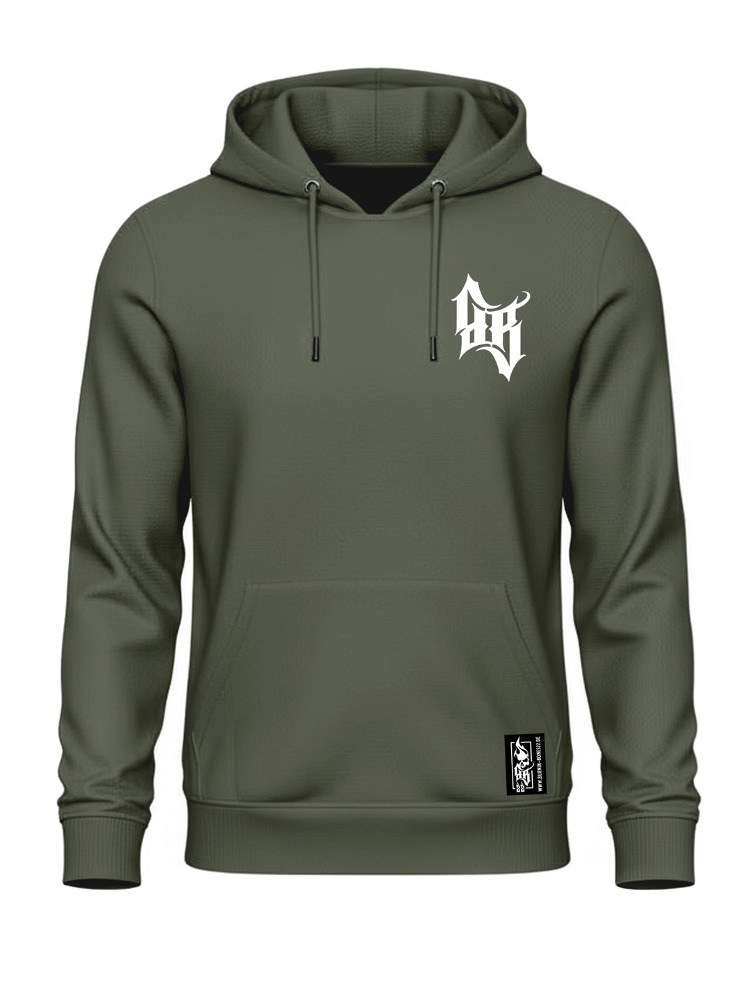 Hoodie Men BB22 Classic - Skull Bones K/W