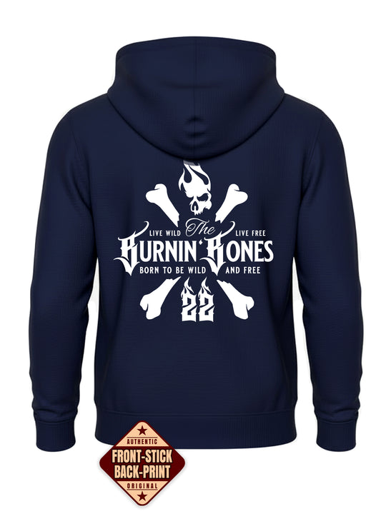 Hoodie Men BB22 Classic - Skull Bones N/W