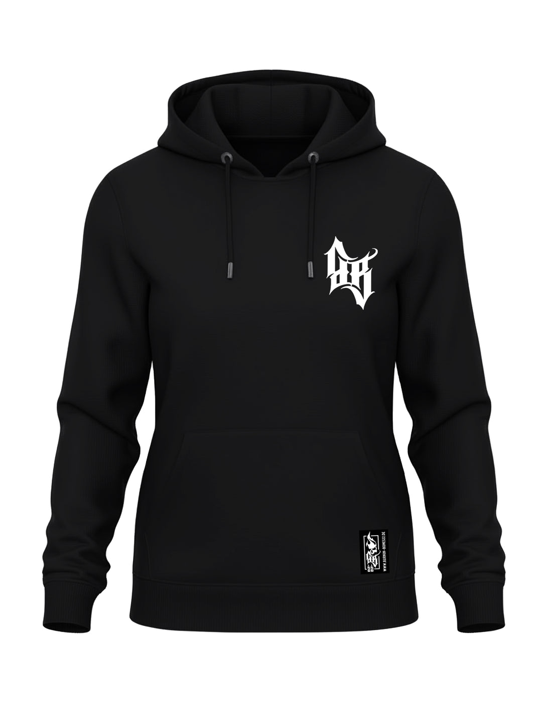Hoodie Women BB22 Classic - Skull Bones B/WR