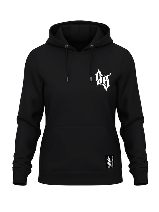 Hoodie Women BB22 Classic - Skull Bones B/WR