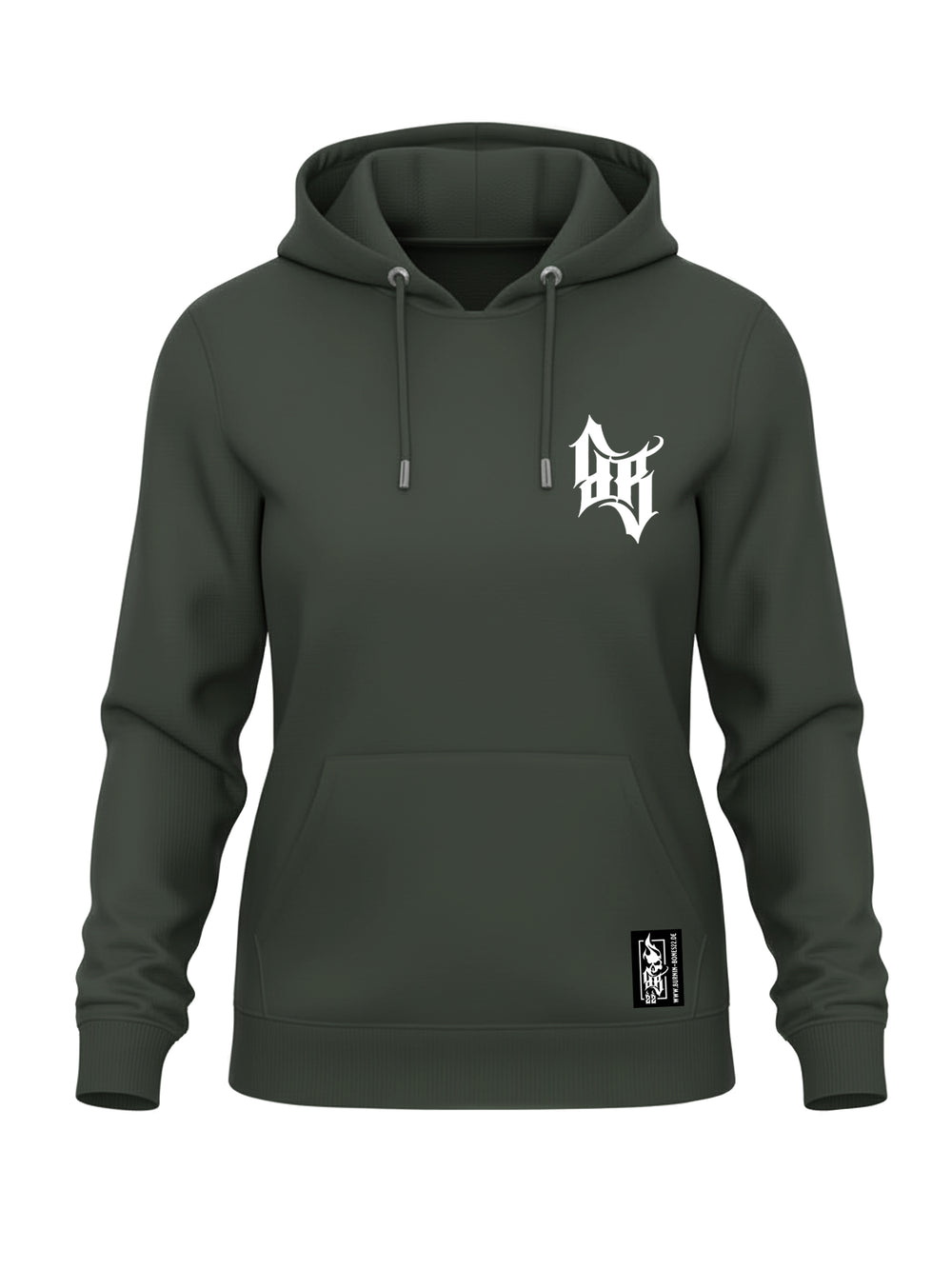 Hoodie Women BB22 Classic - Skull Bones K/W