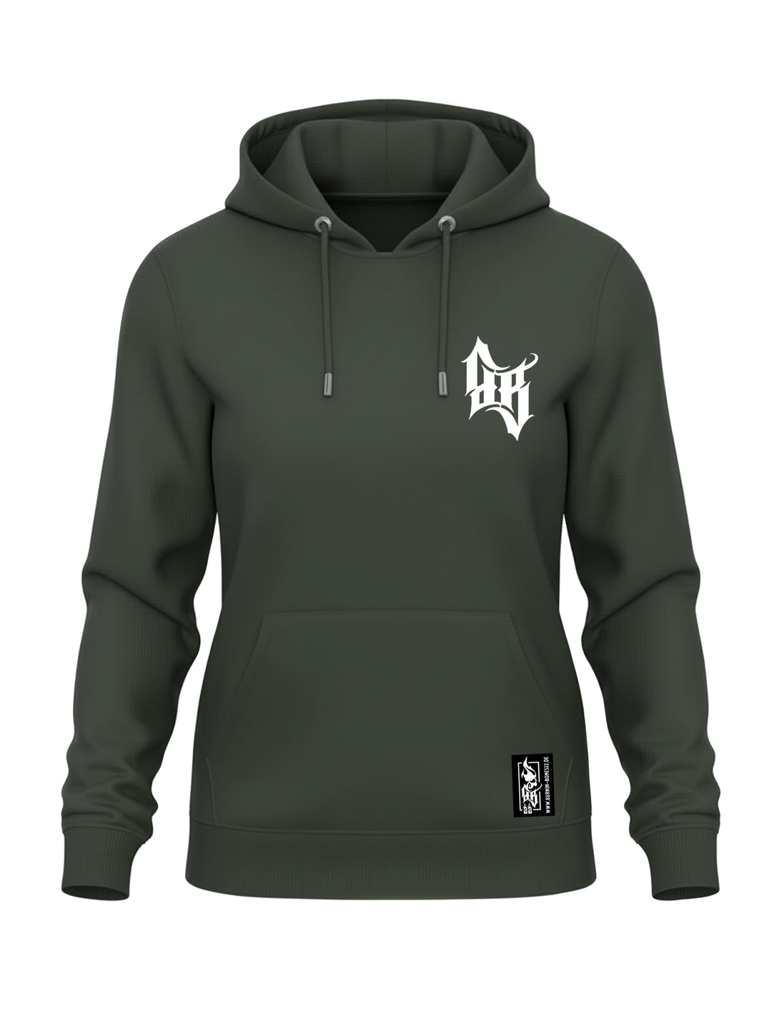 Hoodie Women BB22 Classic - Skull Bones K/W