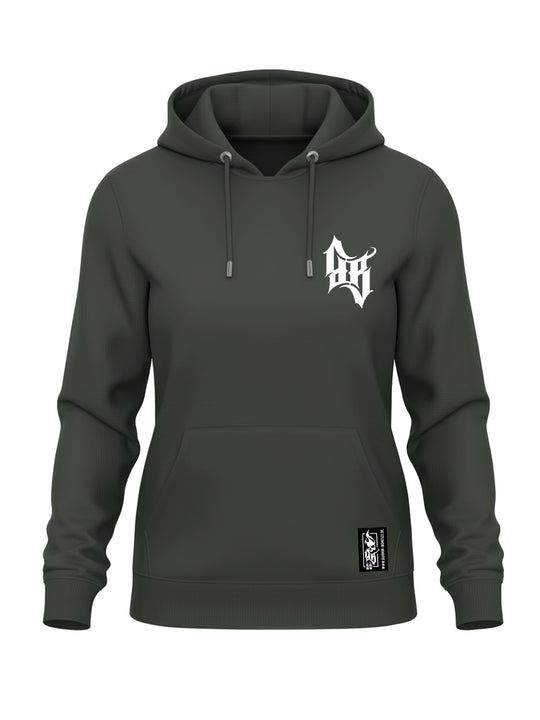 Hoodie Women BB22 Classic - Skull Bones K/W