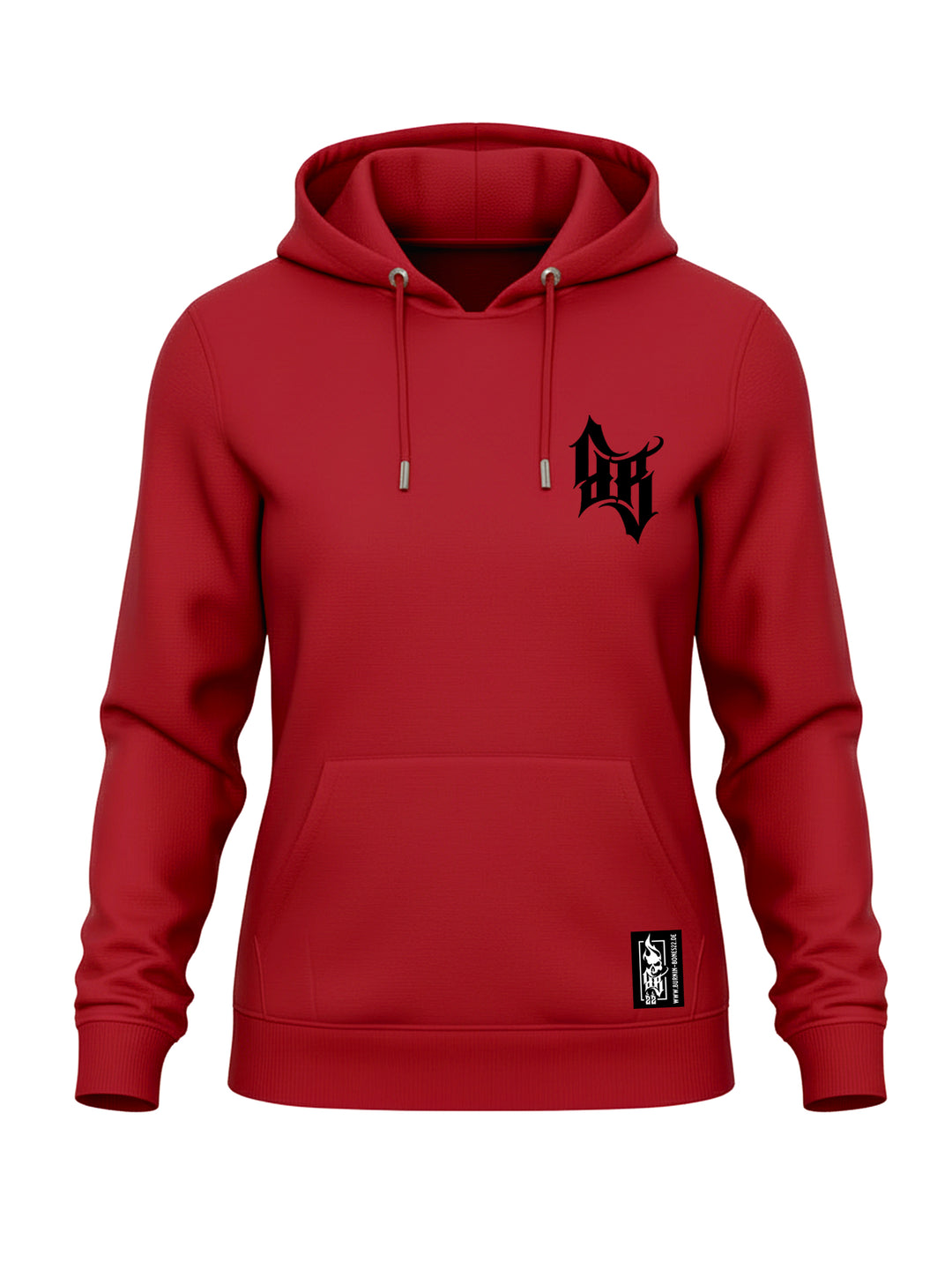 Hoodie Women BB22 Classic - Skull Bones R/B