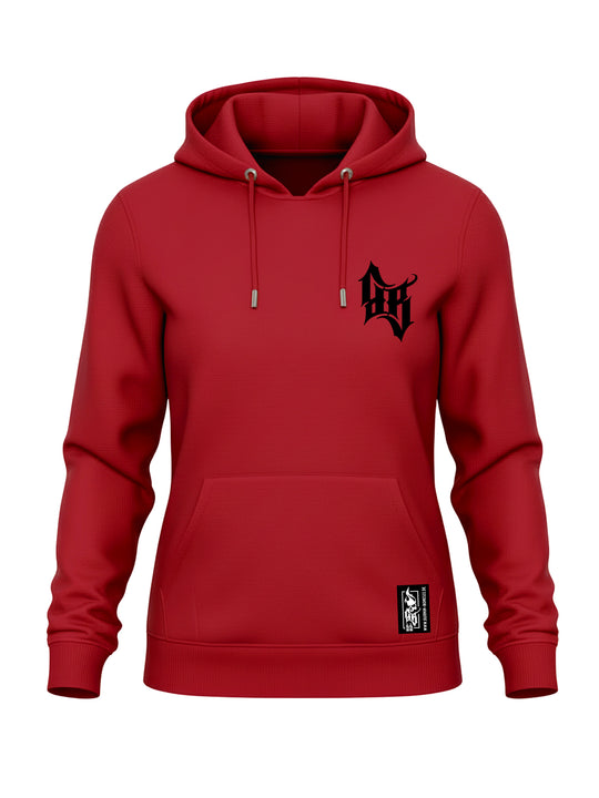 Hoodie Women BB22 Classic - Skull Bones R/B