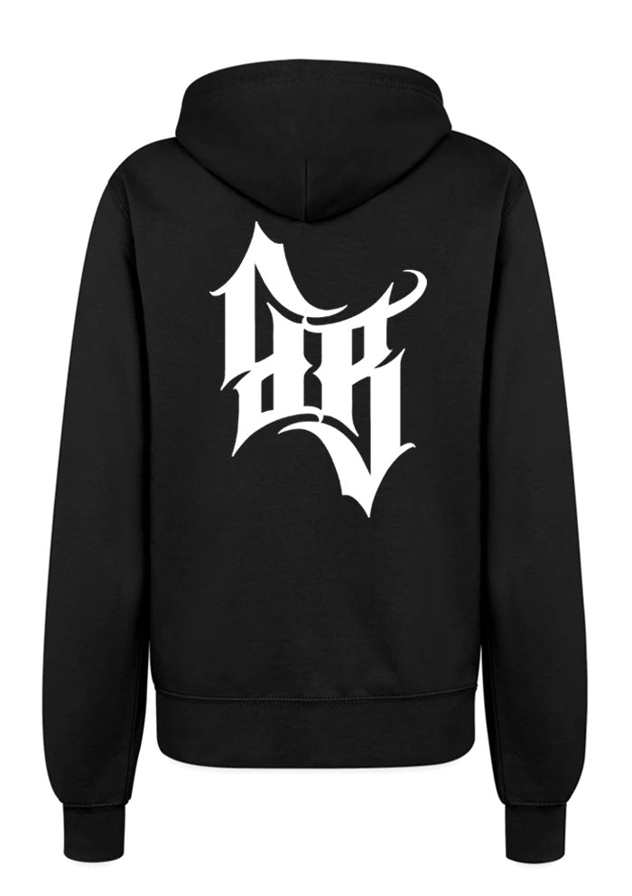 Hoodie-Jacke Women BB22 Heavy - Crossed Bones B/W