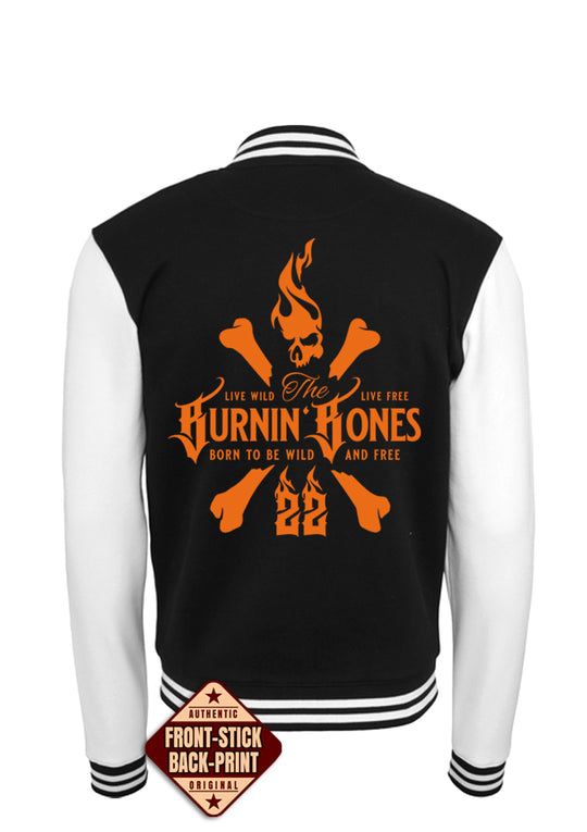 College Jacke Men - Skull Bones BW/O