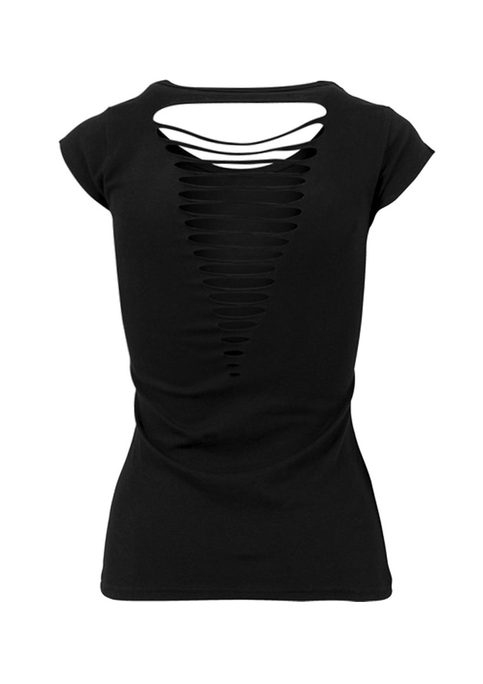 T-Shirt Women BB22 Back-Cut - Flying Wheel B/R