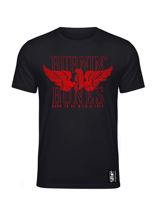 T-Shirt Men BB22 - Flying Wheel B/R