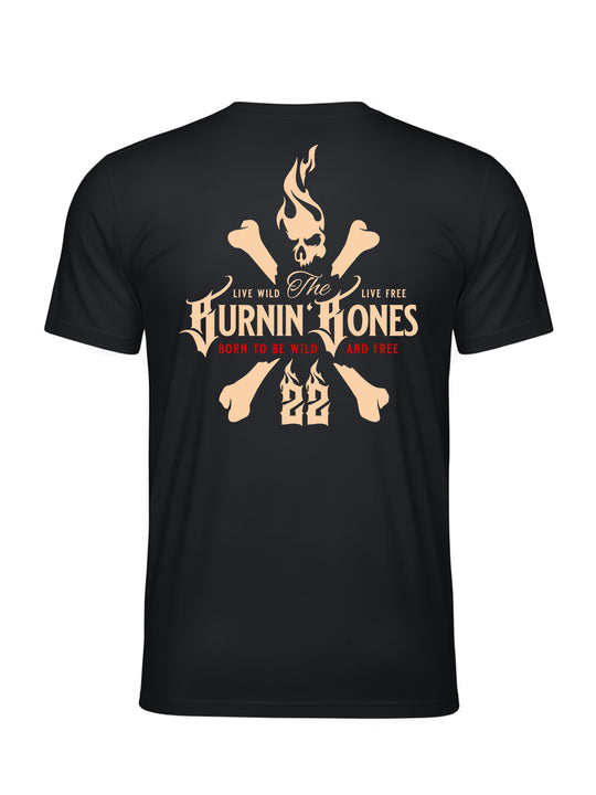 T-Shirt Men BB22 - Skull Bones B/DR