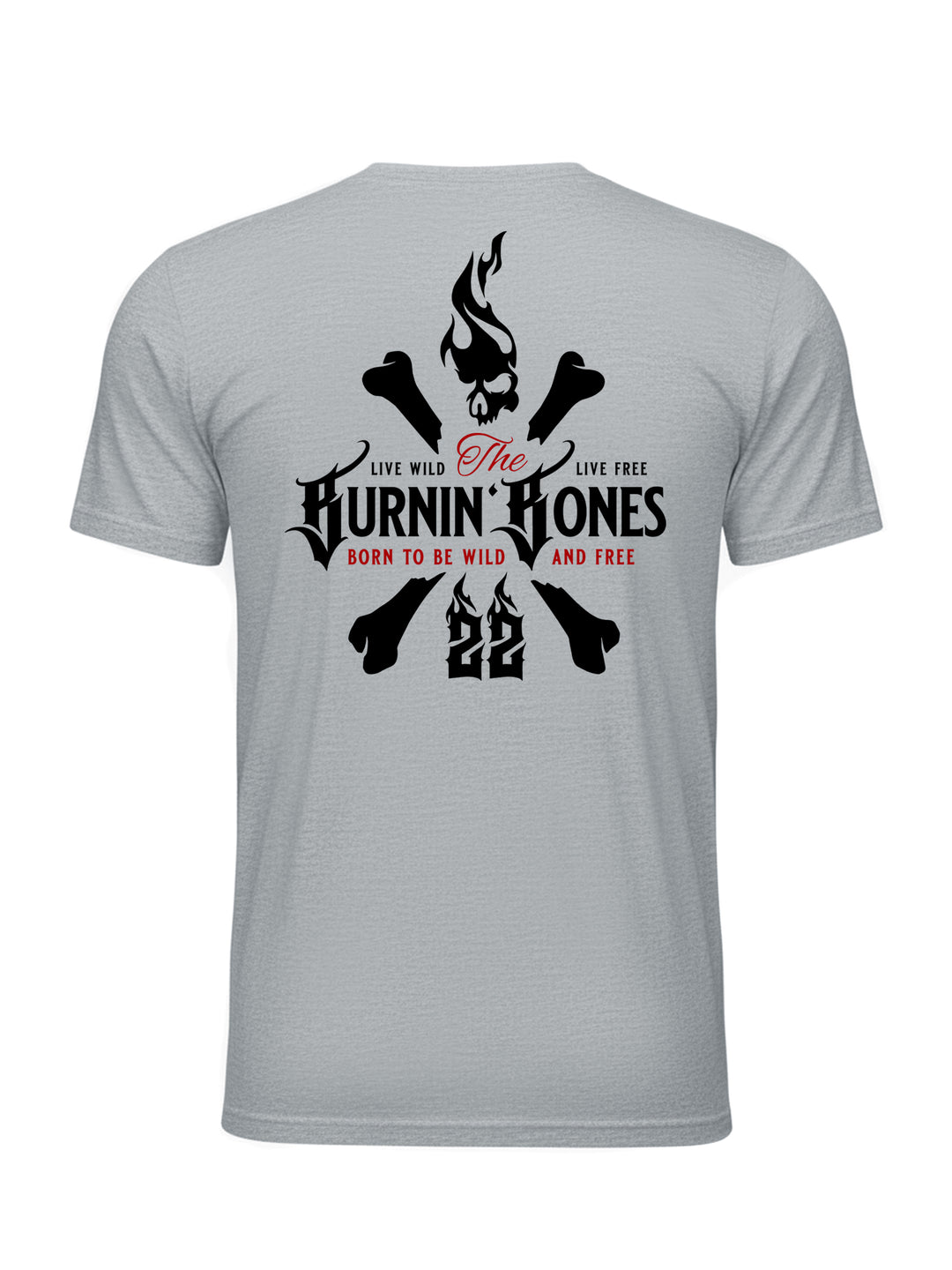 T-Shirt Men BB22 - Skull Bones G/RBR