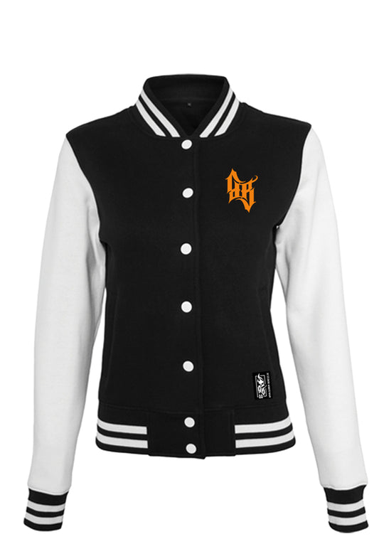 College Jacke Women - Skull Bones BW/O