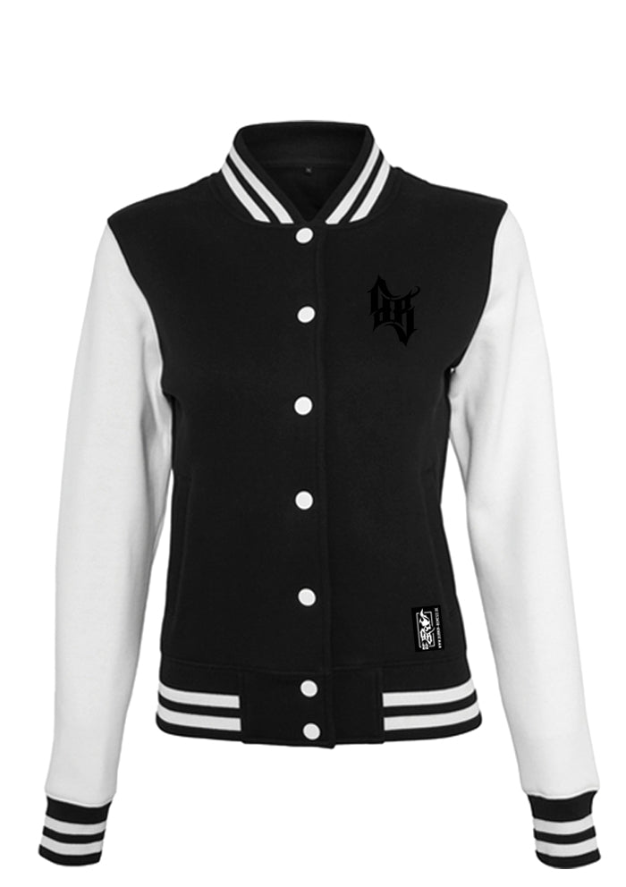 College Jacke Women - Skull Bones BW/B